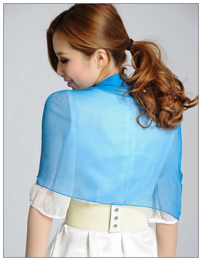 Solid Color Long Silk Scarf Solid Color Long Silk Scarf
