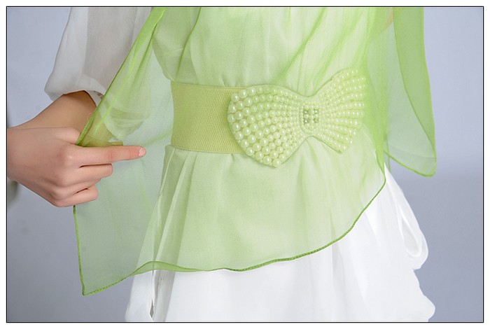 Solid Color Long Silk Scarf Solid Color Long Silk Scarf