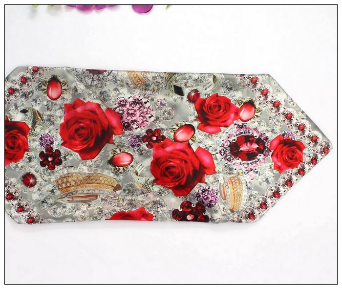 Digital Print Small Square Silk Scarf 