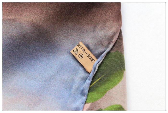 Digital Print Long Silk Scarf