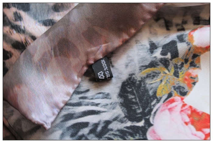 Digital Print Long Silk Scarf