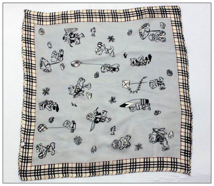 Bears Small Square Silk Scarf