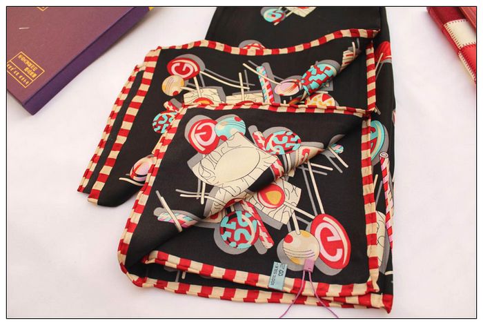 Candy Big Square Silk Twill Scarf