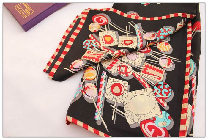 Candy Big Square Silk Twill Scarf