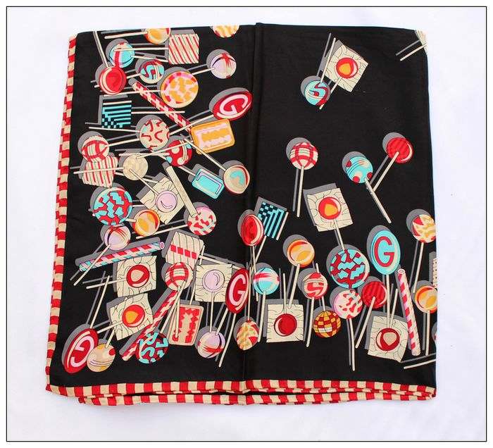 Candy Big Square Silk Twill Scarf