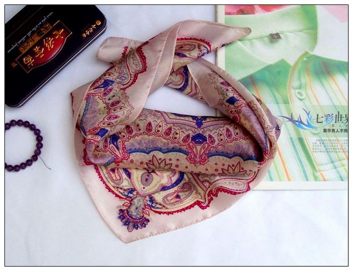 Bohemia Small Square Silk Scarf