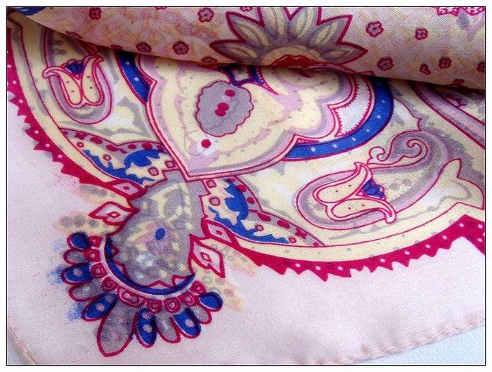 Bohemia Small Square Silk Scarf