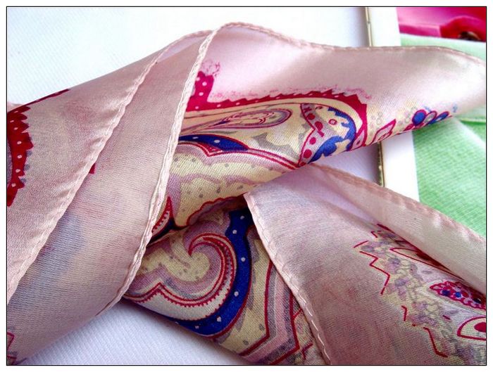 Bohemia Small Square Silk Scarf