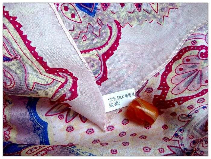 Bohemia Small Square Silk Scarf