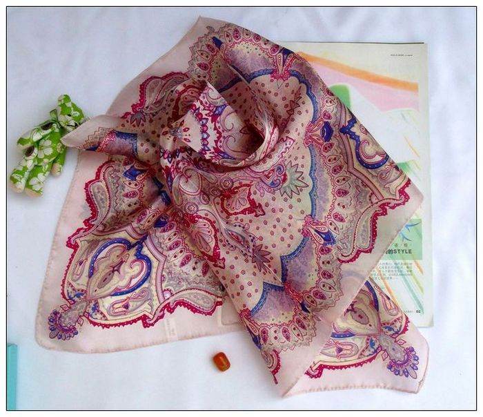 Bohemia Small Square Silk Scarf