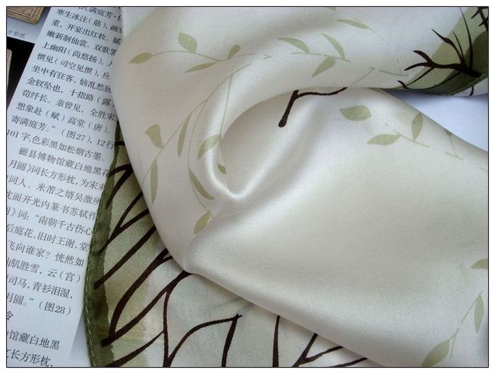 Autumn Small Square Silk Scarf 