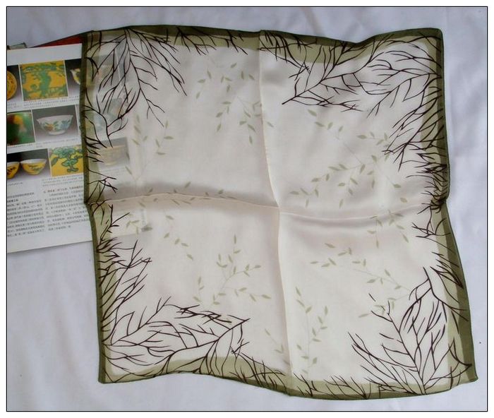 Autumn Small Square Silk Scarf 