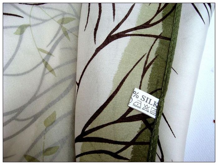 Autumn Small Square Silk Scarf 