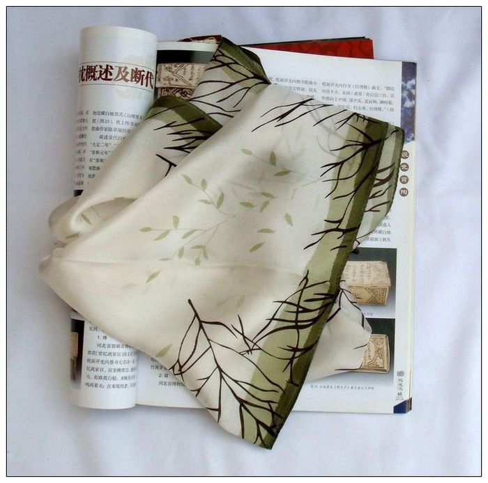 Autumn Small Square Silk Scarf 