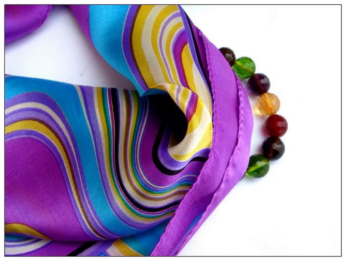 Devise Small Square Silk Scarf