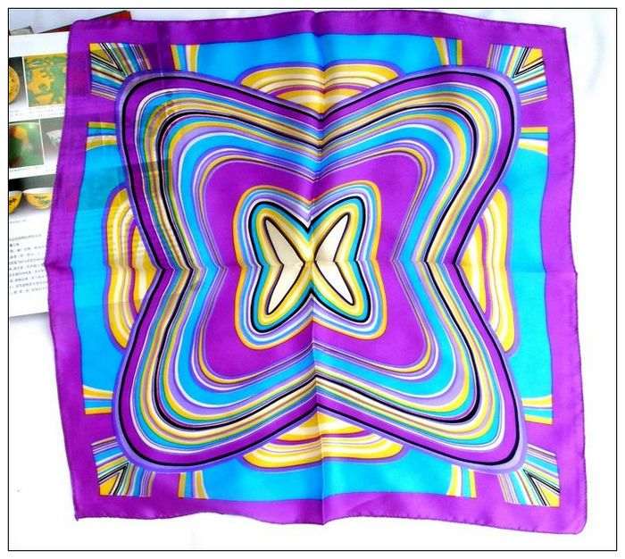 Devise Small Square Silk Scarf