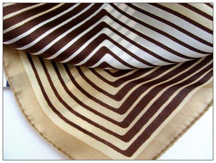 Geometry Small Square Silk Scarf Geometry Small Square Silk Scarf