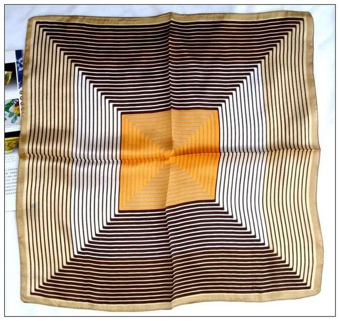 Geometry Small Square Silk Scarf Geometry Small Square Silk Scarf