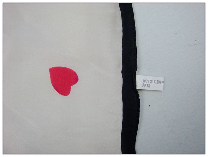 Heart  Small Square Silk Scarf