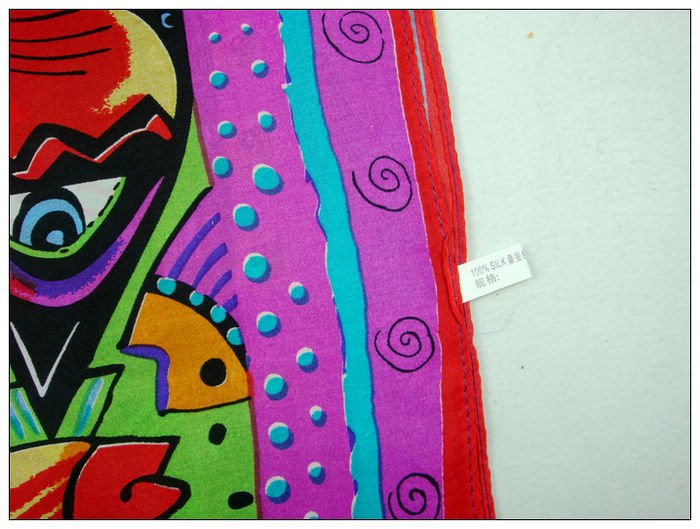 Cat Small Square Silk Scarf 