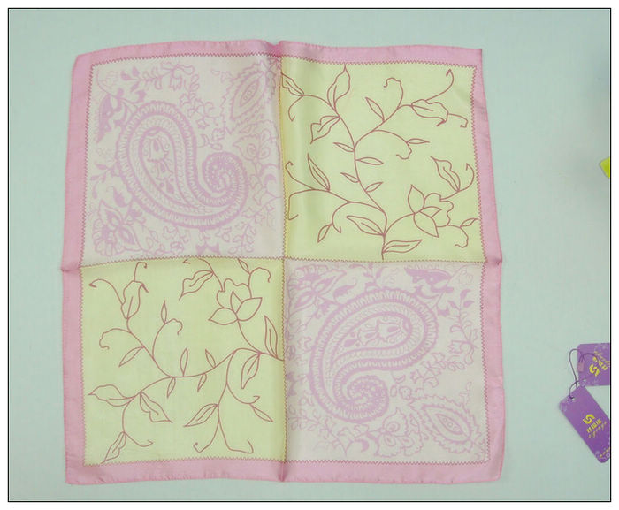 Romantic Small Square Silk Scarf