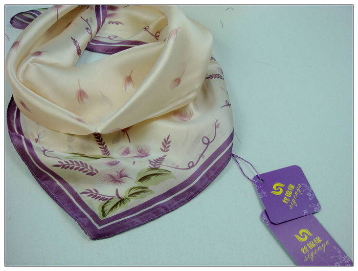 Dandelion Small Square Silk Scarf