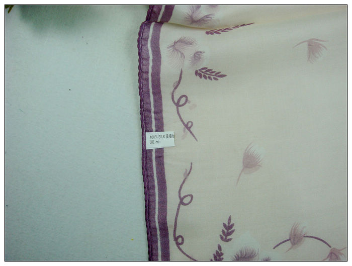 Dandelion Small Square Silk Scarf