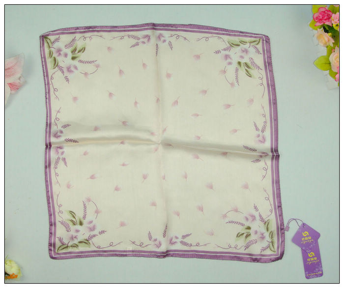 Dandelion Small Square Silk Scarf