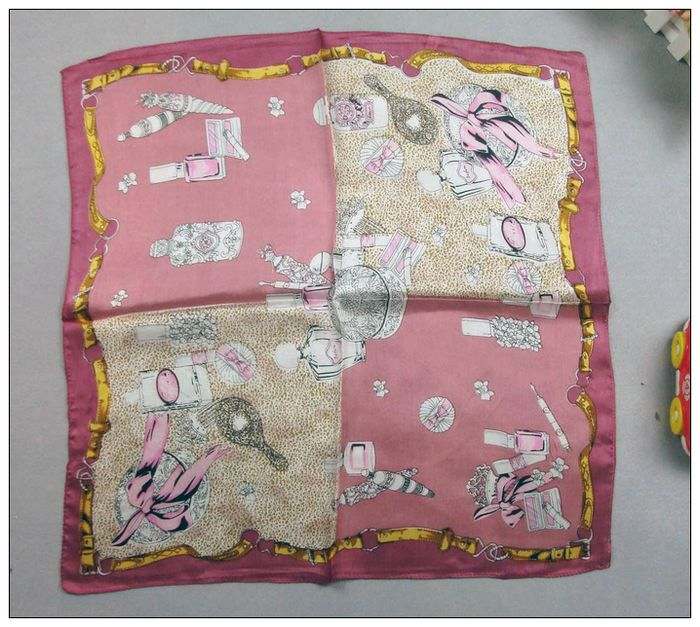 Cosmetics Small Square Silk Scarf Cosmetics Small Square Silk Scarf