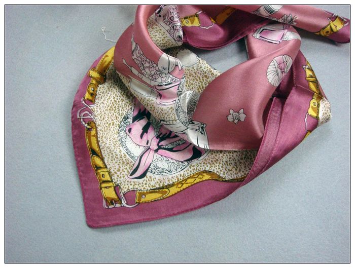 Cosmetics Small Square Silk Scarf Cosmetics Small Square Silk Scarf