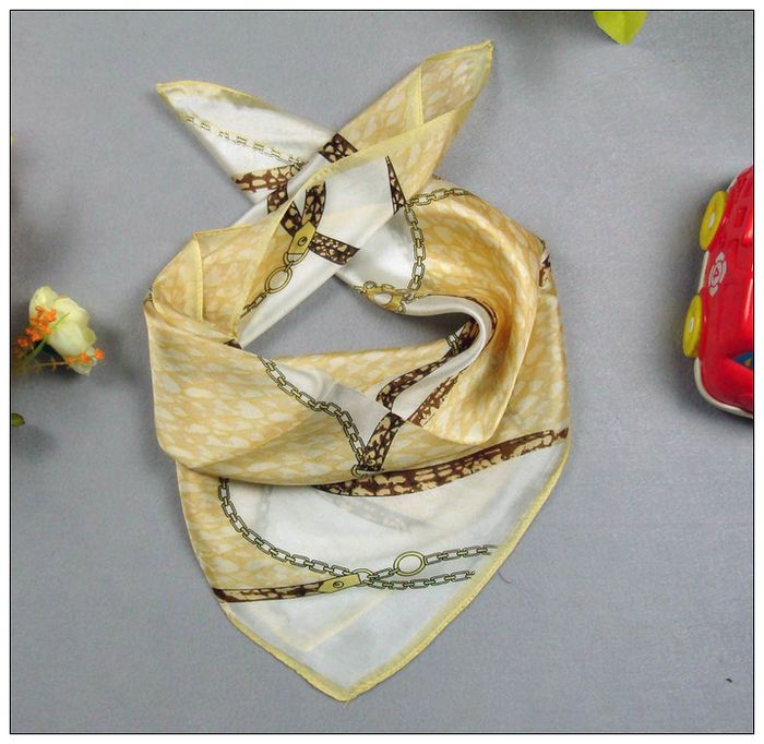 Chains Small Square Silk Scarf