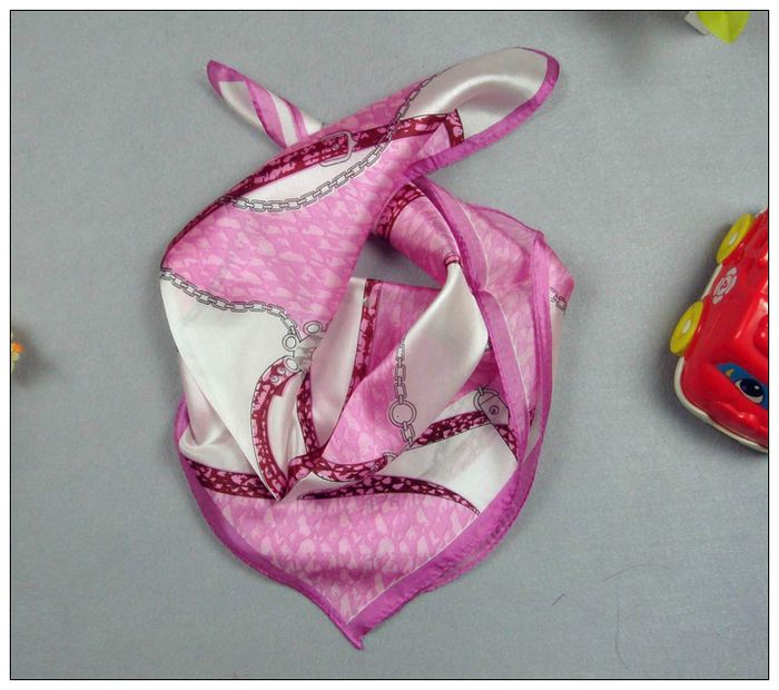 Chains Small Square Silk Scarf