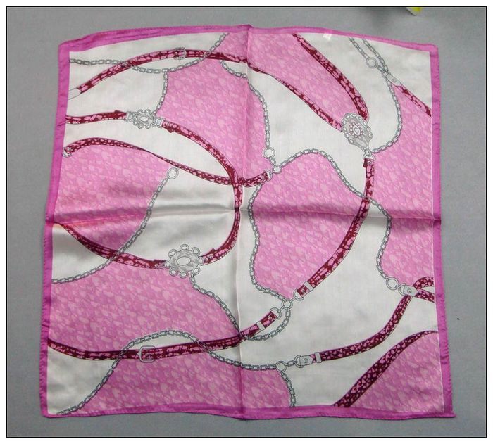 Chains Small Square Silk Scarf