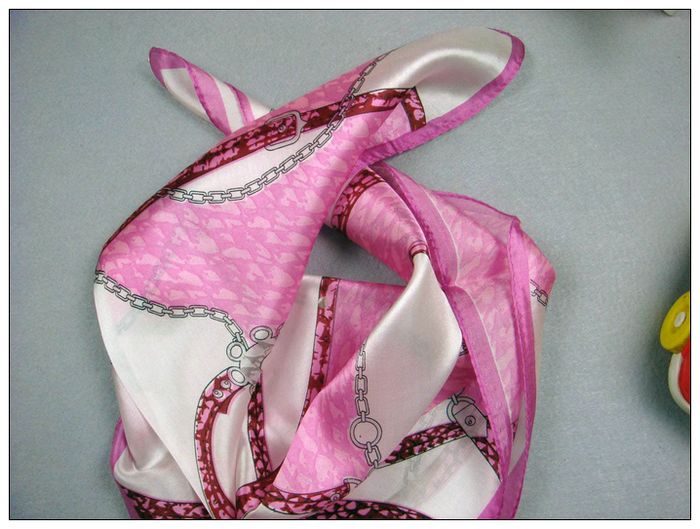 Chains Small Square Silk Scarf
