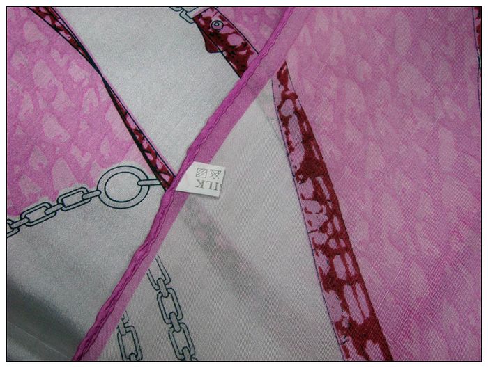 Chains Small Square Silk Scarf