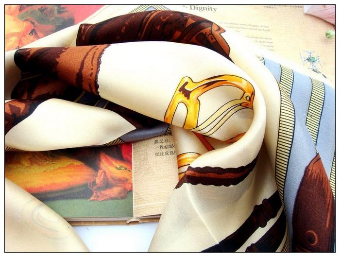 Horse Big Square Silk Scarf 
