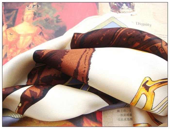 Horse Big Square Silk Scarf 