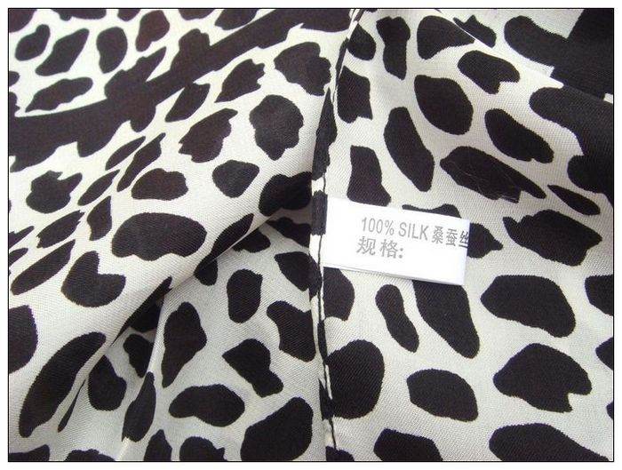 Leopard Print Big Square Silk Scarf Leopard Print Big Square Silk Scarf