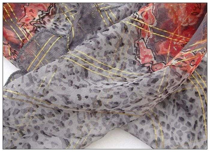 Gold Thread Curling Selvedge Big Square Silk Scarf Gold Thread Curling Selvedge Big Square Silk Scarf