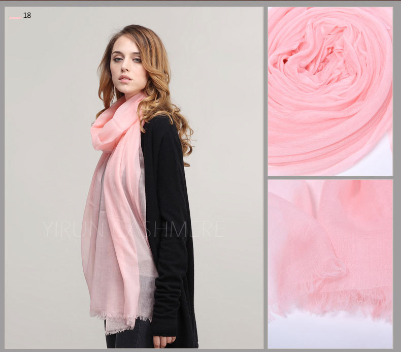 Inner Mongolia Super Soft 300NM 100%Pure cashmere women Scarf-C11018Y-1