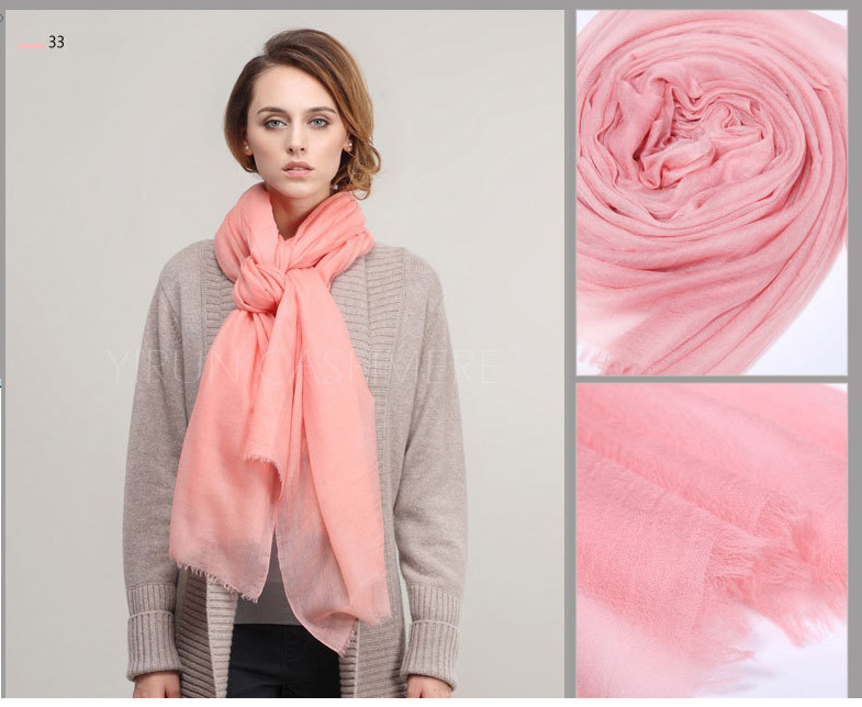 Inner Mongolia Super Soft 300NM 100%Pure cashmere women Scarf-C11018Y-1