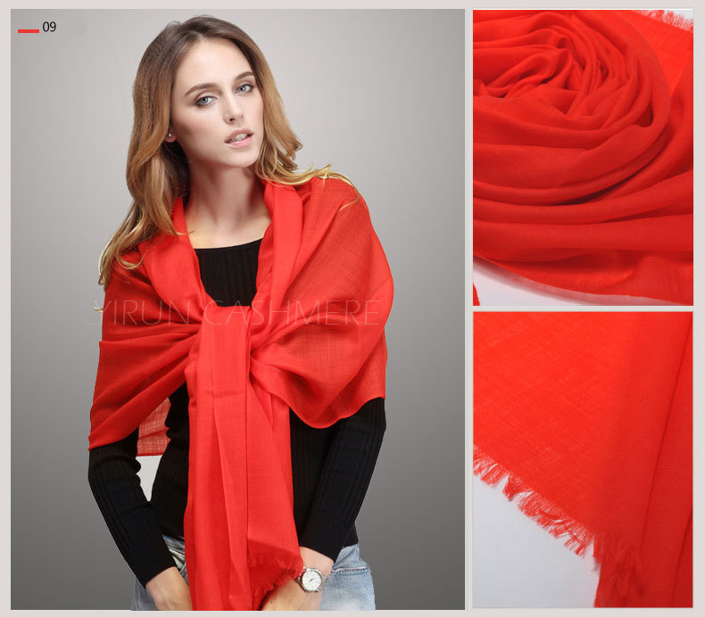 Fine thin 100%Pure wool Scarf-SWW705-1