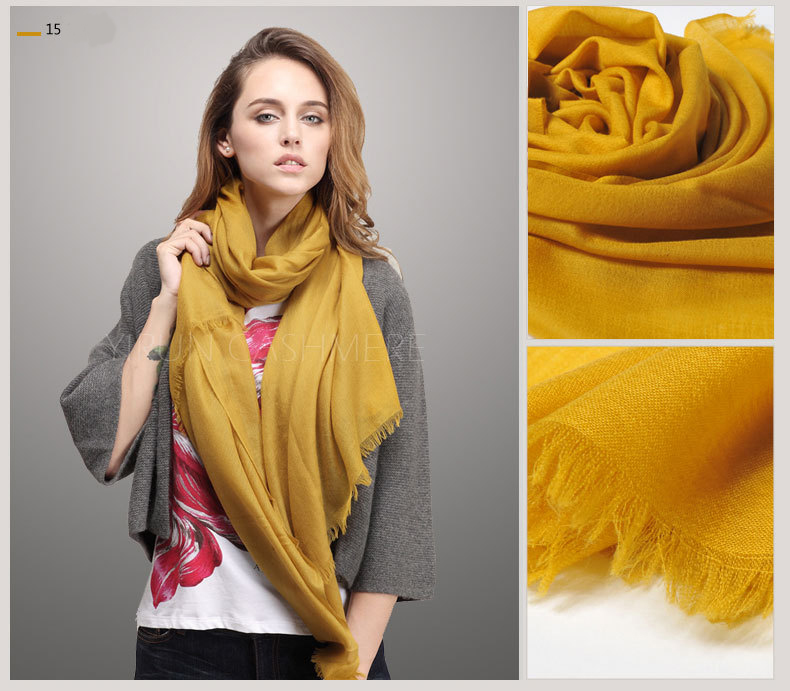 Fine thin 100%Pure wool Scarf-SWW705-1