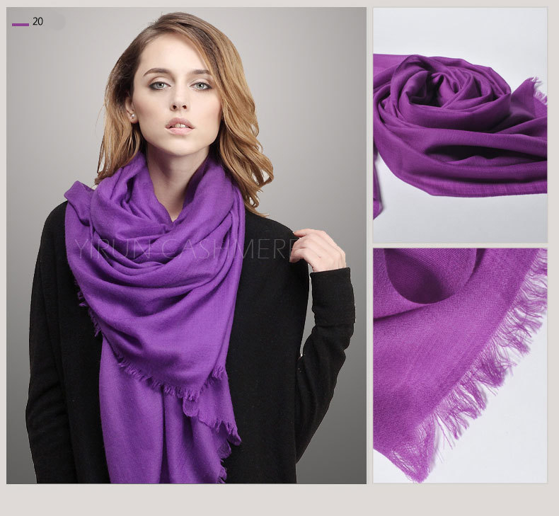 Fine thin 100%Pure wool Scarf-SWW705-1
