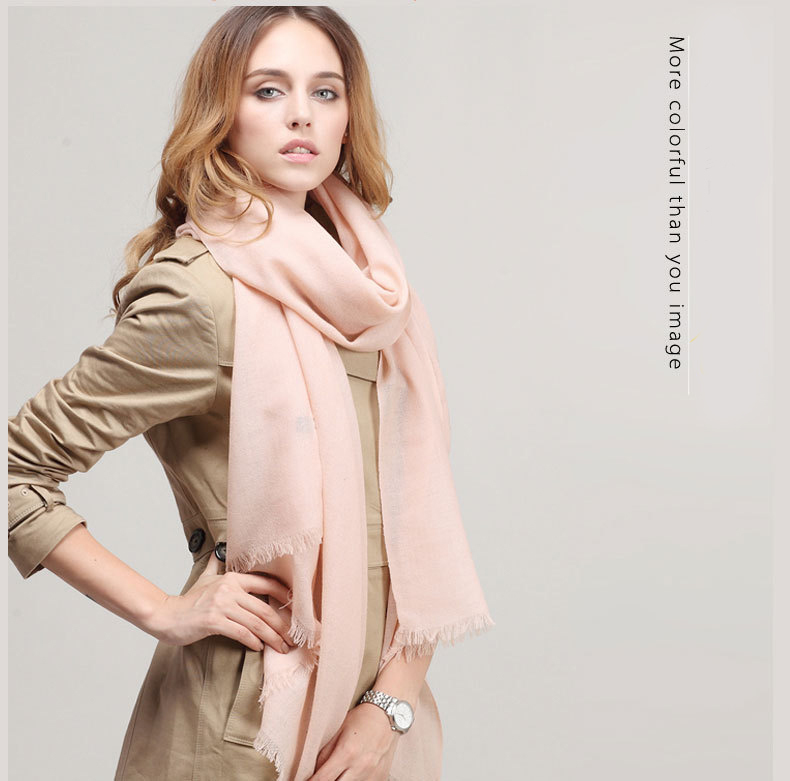Fine thin 100%Pure wool Scarf-SWW705-1