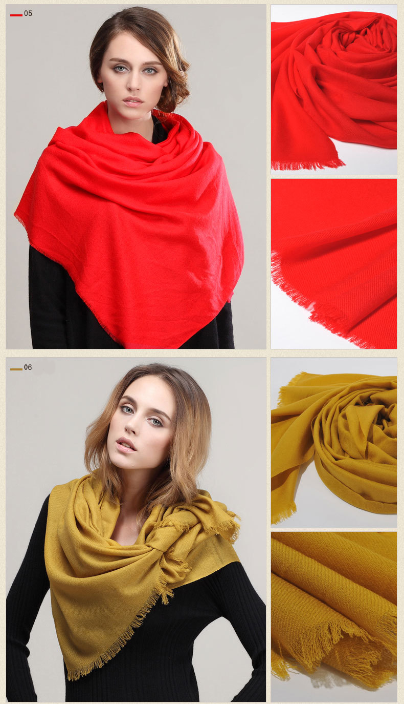 Twill 100%Pure wool Scarf-SWW707-6