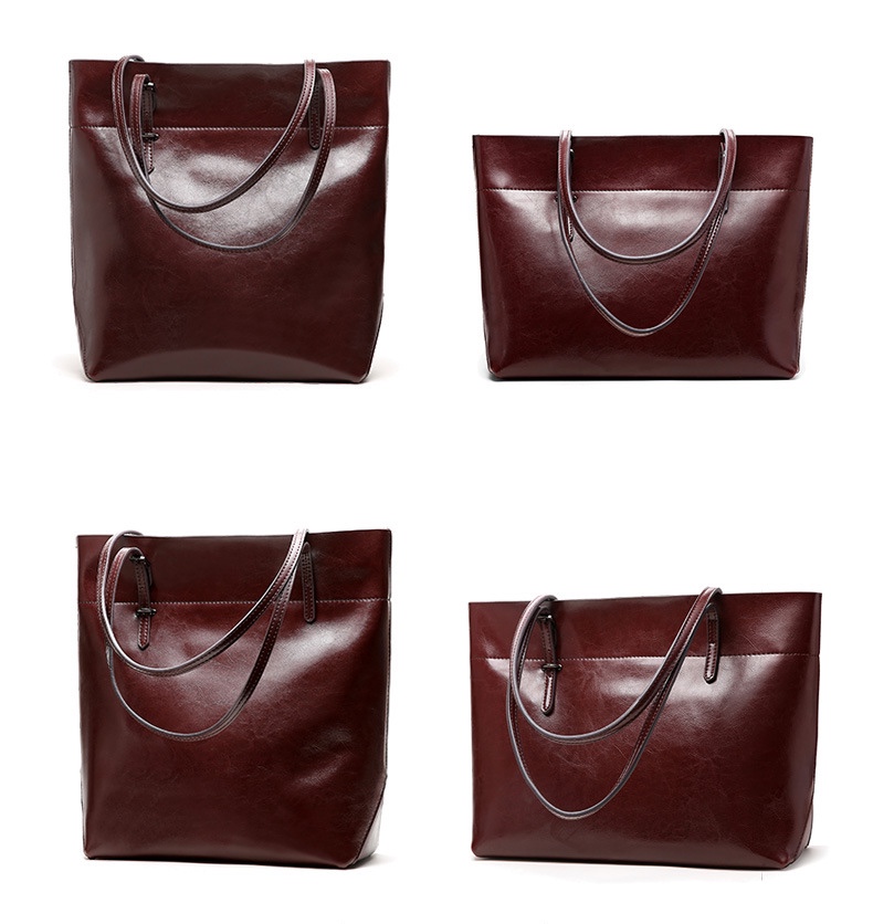 wholesale oil wax genuine leather handbags