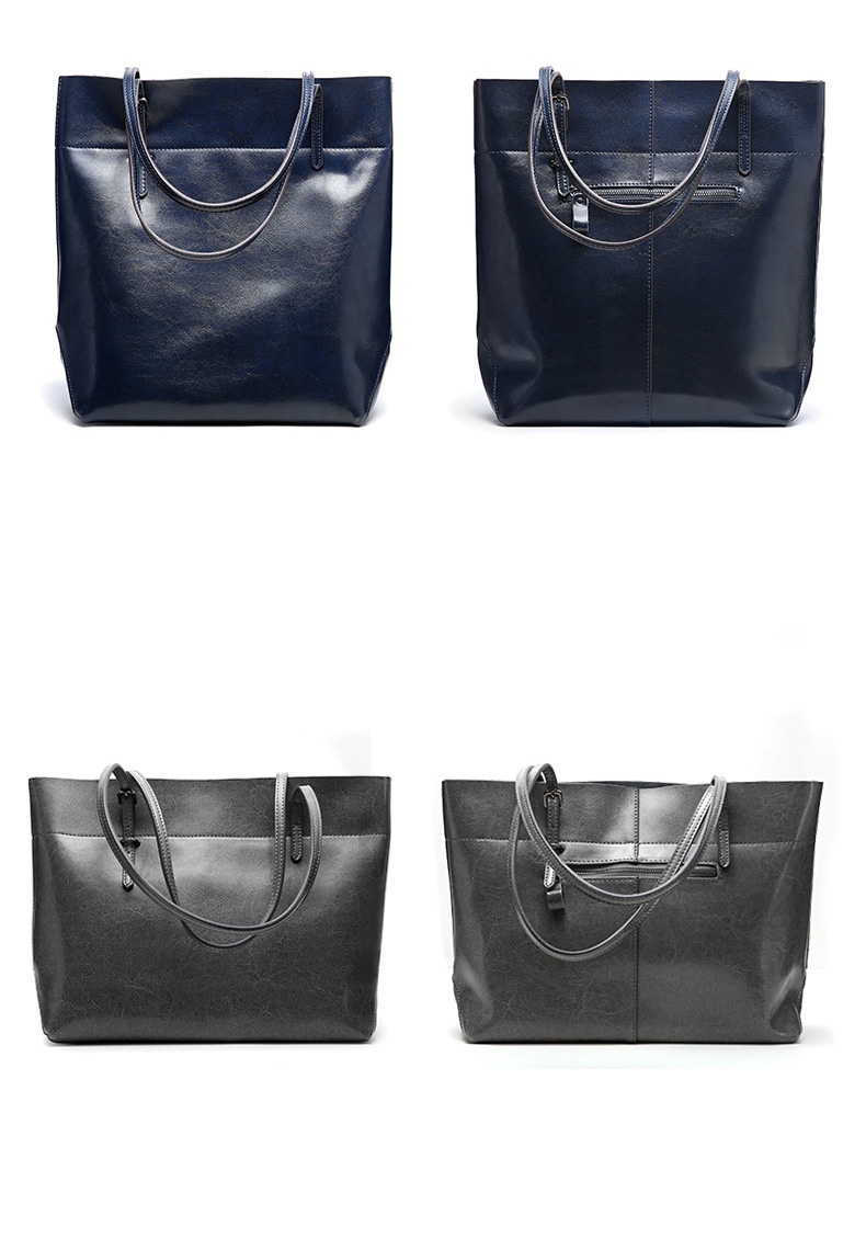 wholesale oil wax genuine leather handbags