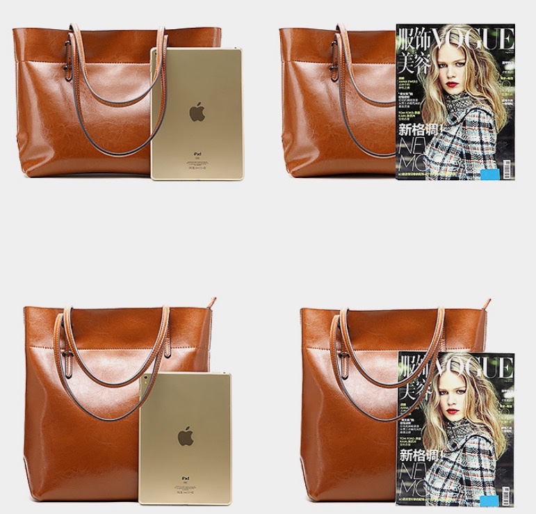 wholesale oil wax genuine leather handbags