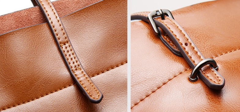 wholesale oil wax genuine leather handbags